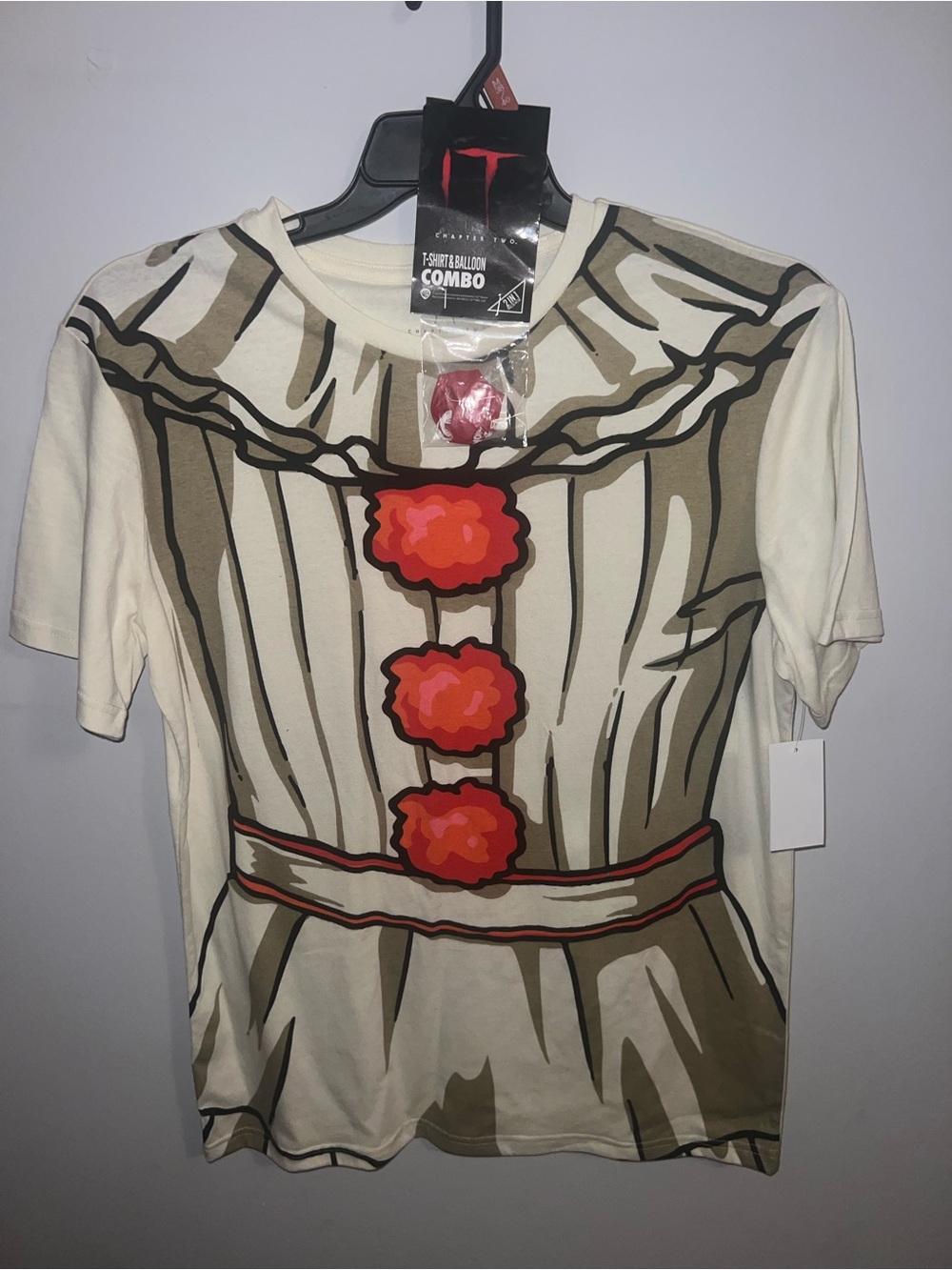 IT Movie-Inspired Cream Graphic Women’s Tee with Red Accents